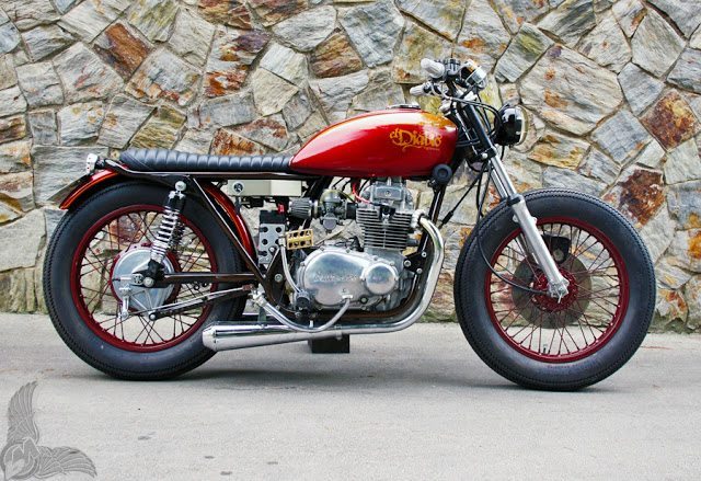 1975 kawasaki kz400 tracker | mad crow - bikerMetric