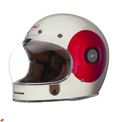 Bell TT Adult Bullitt Sports Racing Motorcycle Helmet - Cream/Red