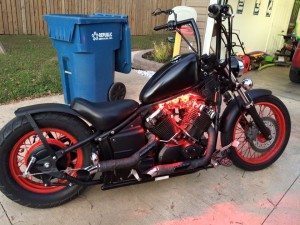 custom yamaha vstar 650 bobber