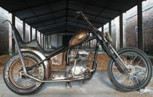 honda gl160 chopper right side