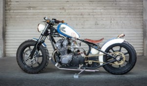 honda cb750 bobber side