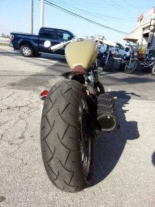 honda vlx bobber on harley rims