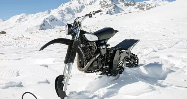 husqvarna nl500 snow bike front